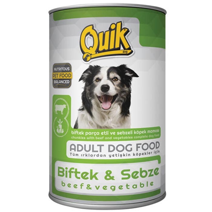 QUIK DOG 415 gr BEEF &  vegetable  (24Pcs)