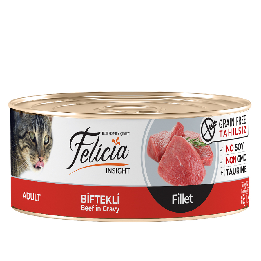 Felicia  Adult Beef in Gravy 85gr 24pcs