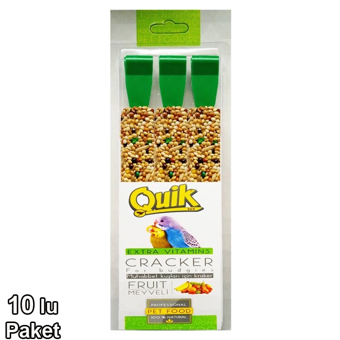 Quik Budgie Triple Fruit Stick (10 PCS) 0.12GRX10PCS